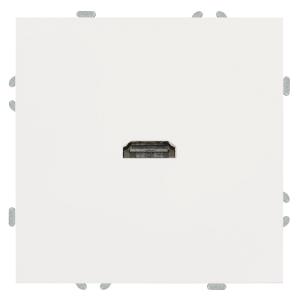 Розетка HDMI Белый фарфор Эмили