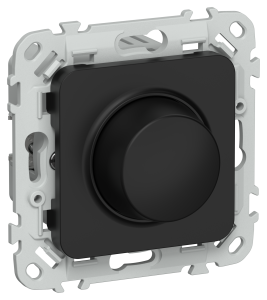 Диммер проходной TRIAC 550Вт С/У Черный FLITE