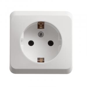 Розетка 1-м 16А О/У З/К Белый Etude