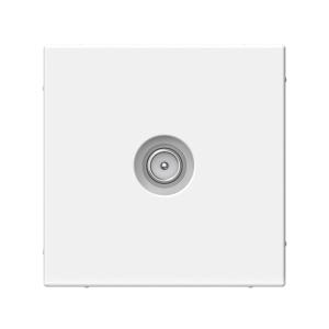 Розетка TV антенна С/У проходная Белая ArtGallery