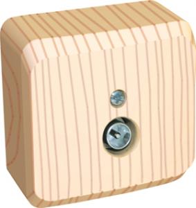 Розетка TV антенна О/У Сосна Etude