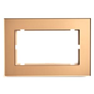 Рамка  2-я без перемычки стекло Золото Катрин