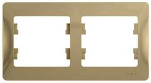 Рамка 2-я горизонтальная Титан Glossa