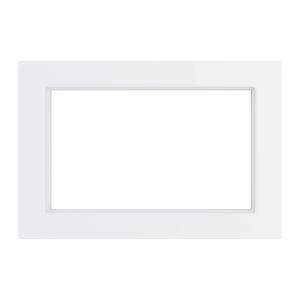 Рамка 2-я без перемычки стекло Белый катрин