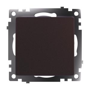 Выключатель 1-кл 10А С/У Шоколад Катрин