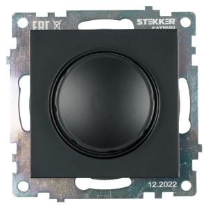 Диммер 500Вт С/У Черный Катрин