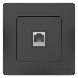 Розетка RJ45 кат.5Е С/У Антрацит Blanca