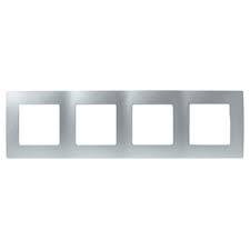Рамка 4-ая Алюминий Legrand Etika