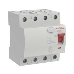 УЗО 4P 25A 30mA ВДТ MAX MDL100 тип АС DKC YON max