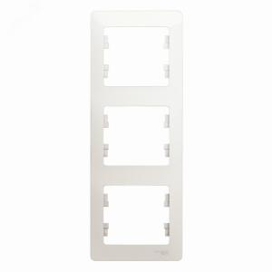 Рамка 3-я вертикальная Перламутр Glossa