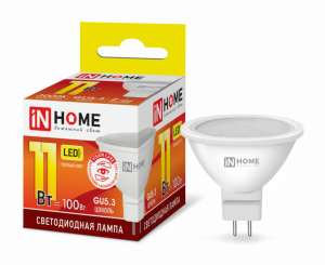 Лампа светодиодная LED-JCDR-VC 11Вт 230В GU5.3 3000К 990Лм IN HOME