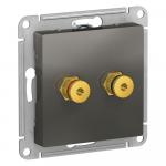 Розетка Аудио С/У Сталь AtlasDesign