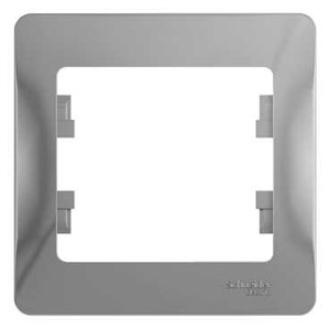 Рамка 1-я Алюминий Glossa