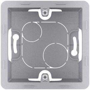 Коробка накладного монтажа - 1 пост Алюминий Legrand INSPIRIA