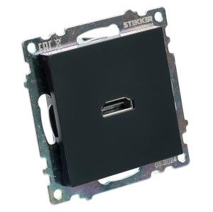 Розетка HDMI Черный Катрин