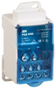 Блок распределительный РБД-500А на DIN-рейку IEK