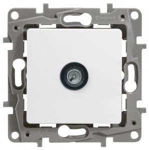 Розетка TV проходная, 15дБ Белый Legrand Etika