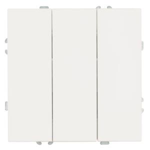 Выключатель 3-кл 10А С/У Белый фарфор Эмили