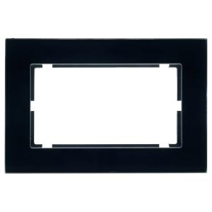 Рамка  2-я без перемычки стекло Черный Катрин