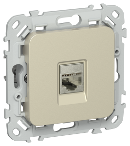 Розетка RJ45 кат.5Е STP С/У Шампань FLITE