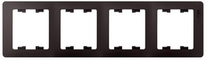 Рамка 4-я горизонтальная Графит Glossa