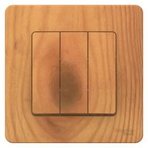 Выключатель 3-кл 10А С/У Ясень Blanca