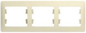 Рамка 3-я горизонтальная Молочный Glossa