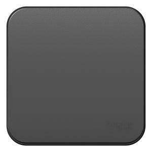 Выключатель 1-кл 10А О/У изолирующая пластина Антрацит Blanca