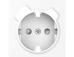 Накладка для розетки 1-м Schuko USB A+C с заряд.устр со шторками Глянцевый белый A07 Donel