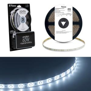 Лента светодиодная 12V14,4Вт/м IP20 60SMD/5050 набор LS606