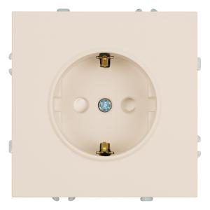Розетка 1-м 16А С/У З/К со шторками Кашемир Эмили