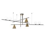 Люстра на штанге A7029PL-9BK Arte Lamp