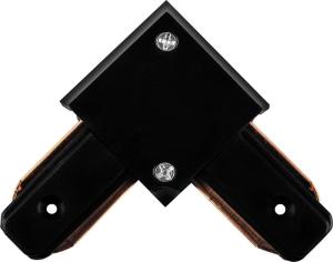 Коннектор угловой однофазный для шинопровода, черный,LD1001