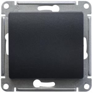 Переключатель 1-кл 10А C/У перекрестный Антрацит Glossa
