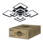 Светильник светодиодный ELEGANT ARIS-120B 120Вт 230В 3000-4000-6500K 8400Лм 590х590х130мм c пультом ДУ черный IN HOME