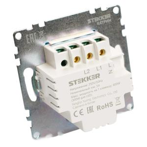 Диммер 500Вт С/У Белый Катрин