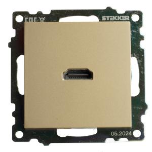 Розетка HDMI Золото Катрин
