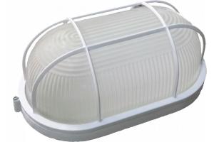 Светильник банный овал  60W белый с решет. IP54 НБП 1402 Витебск