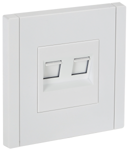 Розетка RJ11+RJ45 кат.5Е С/У Белый Forte&Piano
