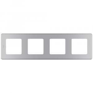 Рамка 4 поста Алюминий Legrand INSPIRIA