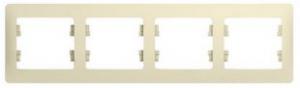 Рамка 4-я горизонтальная Молочный Glossa
