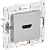 Розетка HDMI С/У Серебряный Skandy