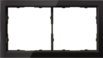 Рамка 2-я Черное стекло R98 Glass Donel