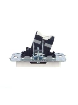 Розетка RJ45+RJ45 кат.5Е С/У Жемчуг Brite