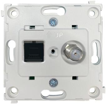 Розетка RJ45+SAT DA Donel