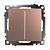 Переключатель2-кл 10А С/У Шампань Катрин
