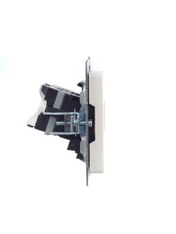 Розетка RJ45+RJ45 кат.5Е С/У Жемчуг Brite