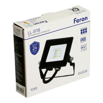 Прожектор сд LL-918  10W 6400K IP65 Feron