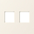 Накладка для розеток 2-м RJ45 TV SAT Матовый кремовый A07 Donel