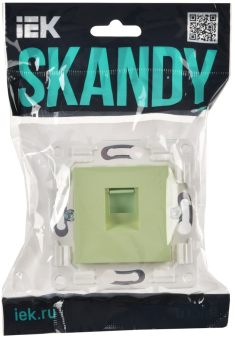 Розетка RJ45 кат.6 С/У Мятный Skandy